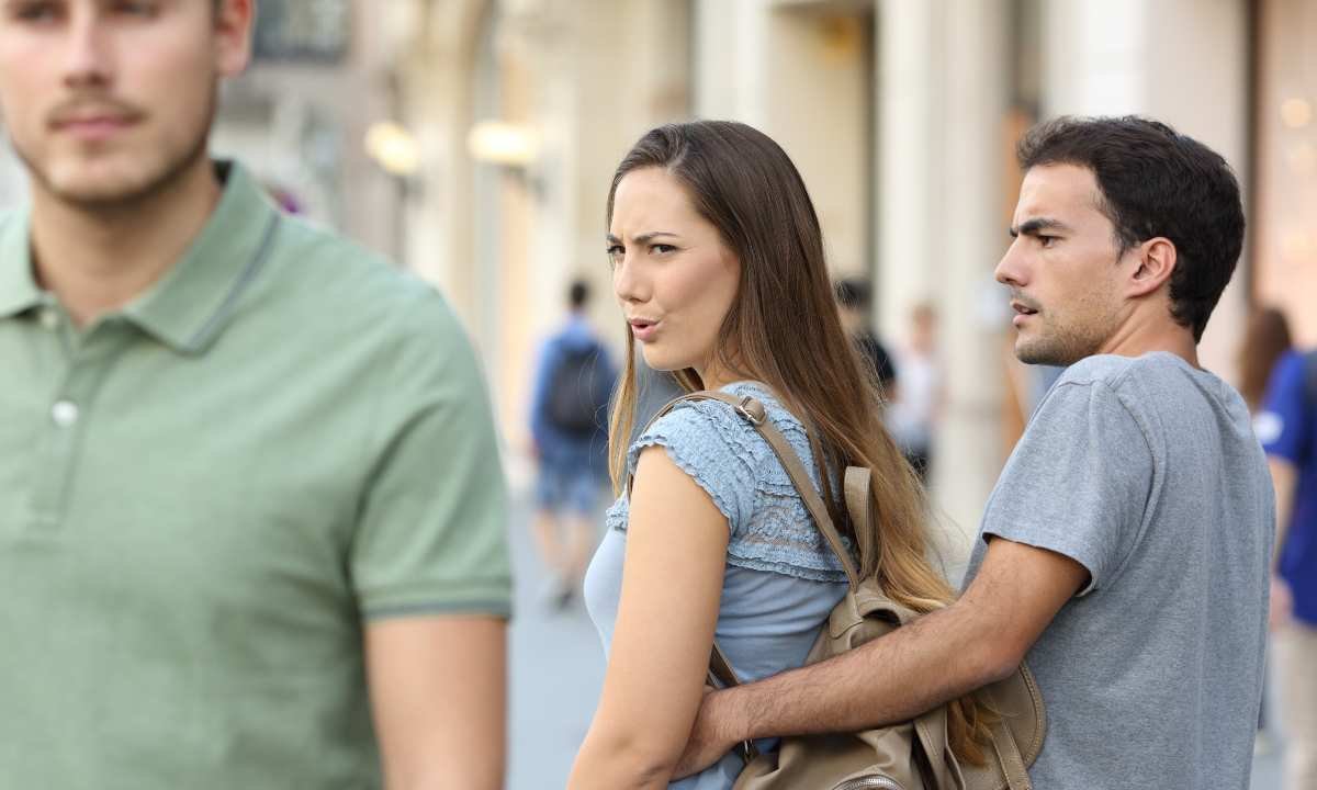Woman Checking Out Guy