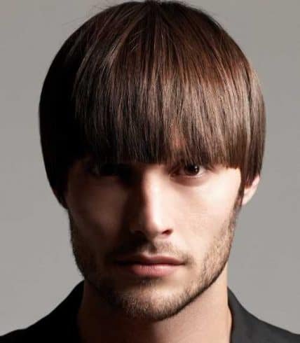 Short Hairstyles For Men - Handsome Man With Classic Bowl Cut