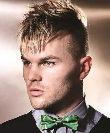 Short Hairstyles For Men - Messy Undercut with Bangs